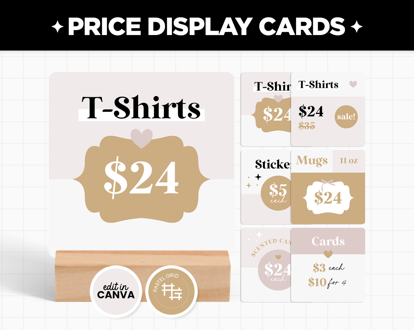 Price Display Cards