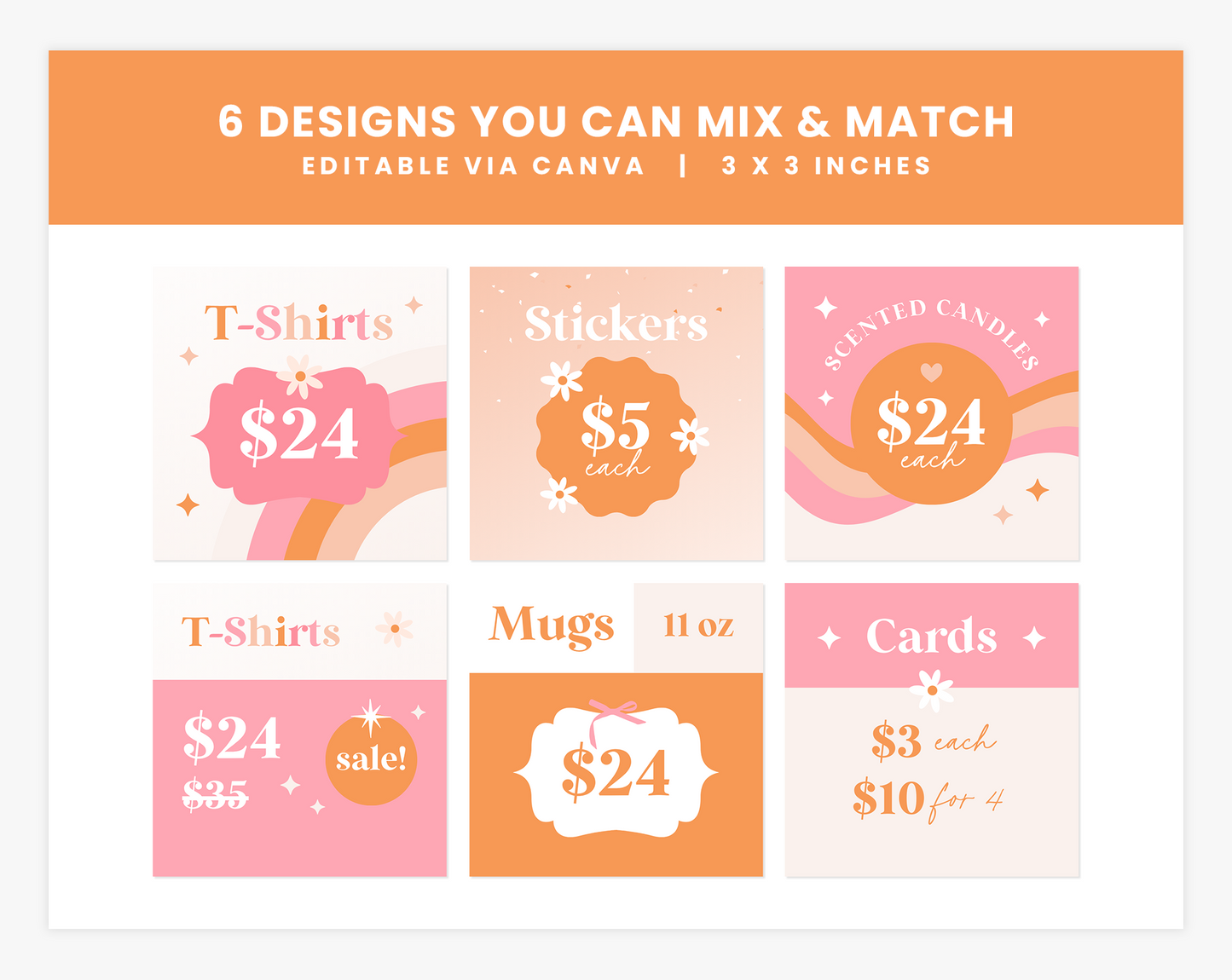 Price Display Cards