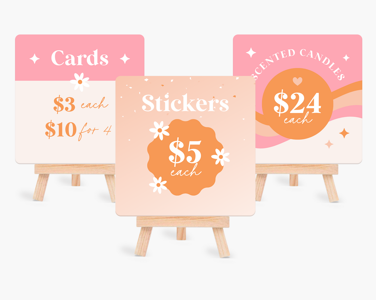Price Display Cards