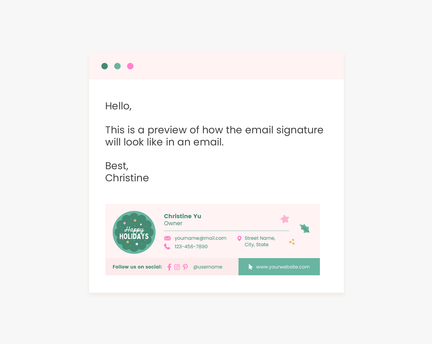 Email Signature