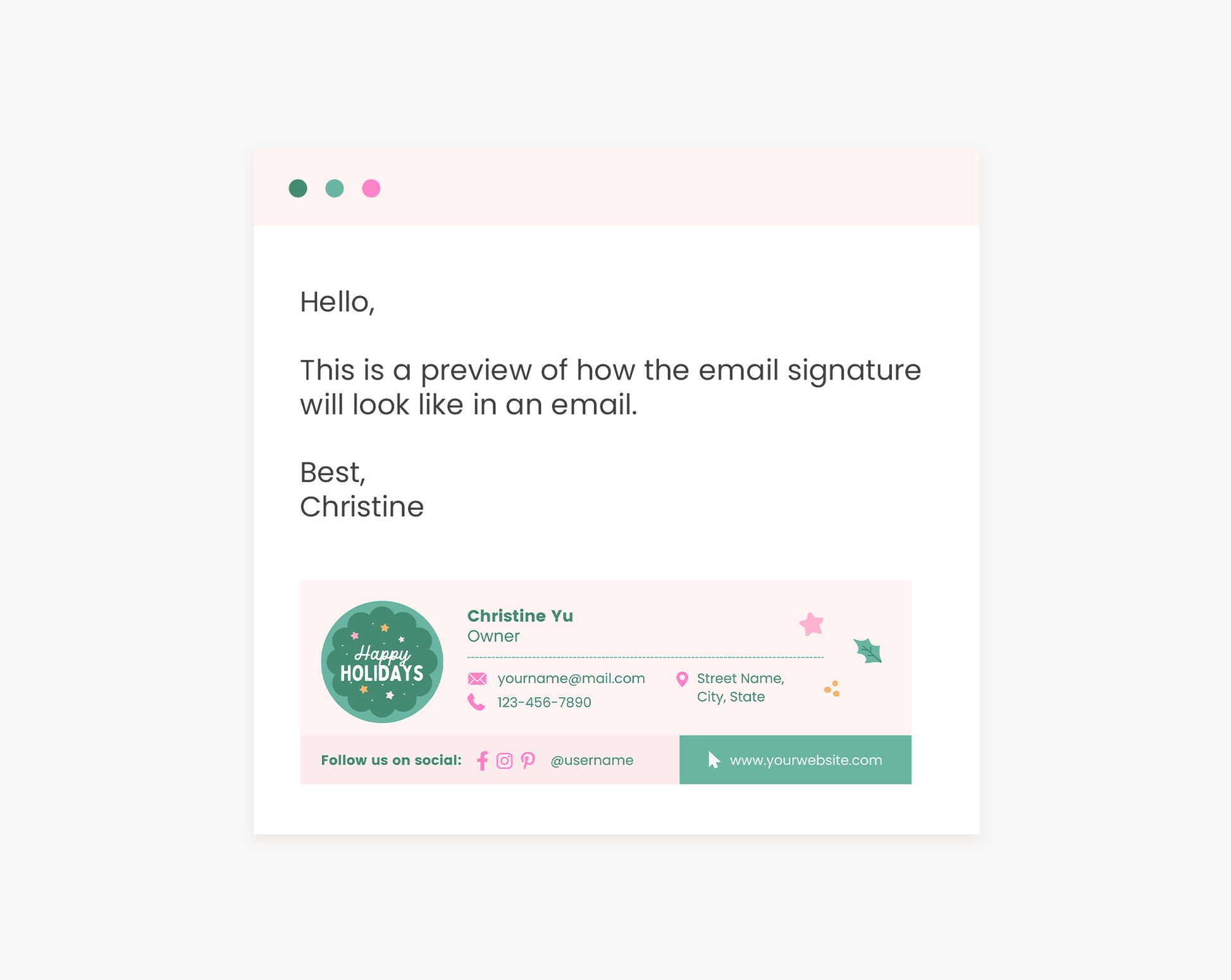 Email Signature