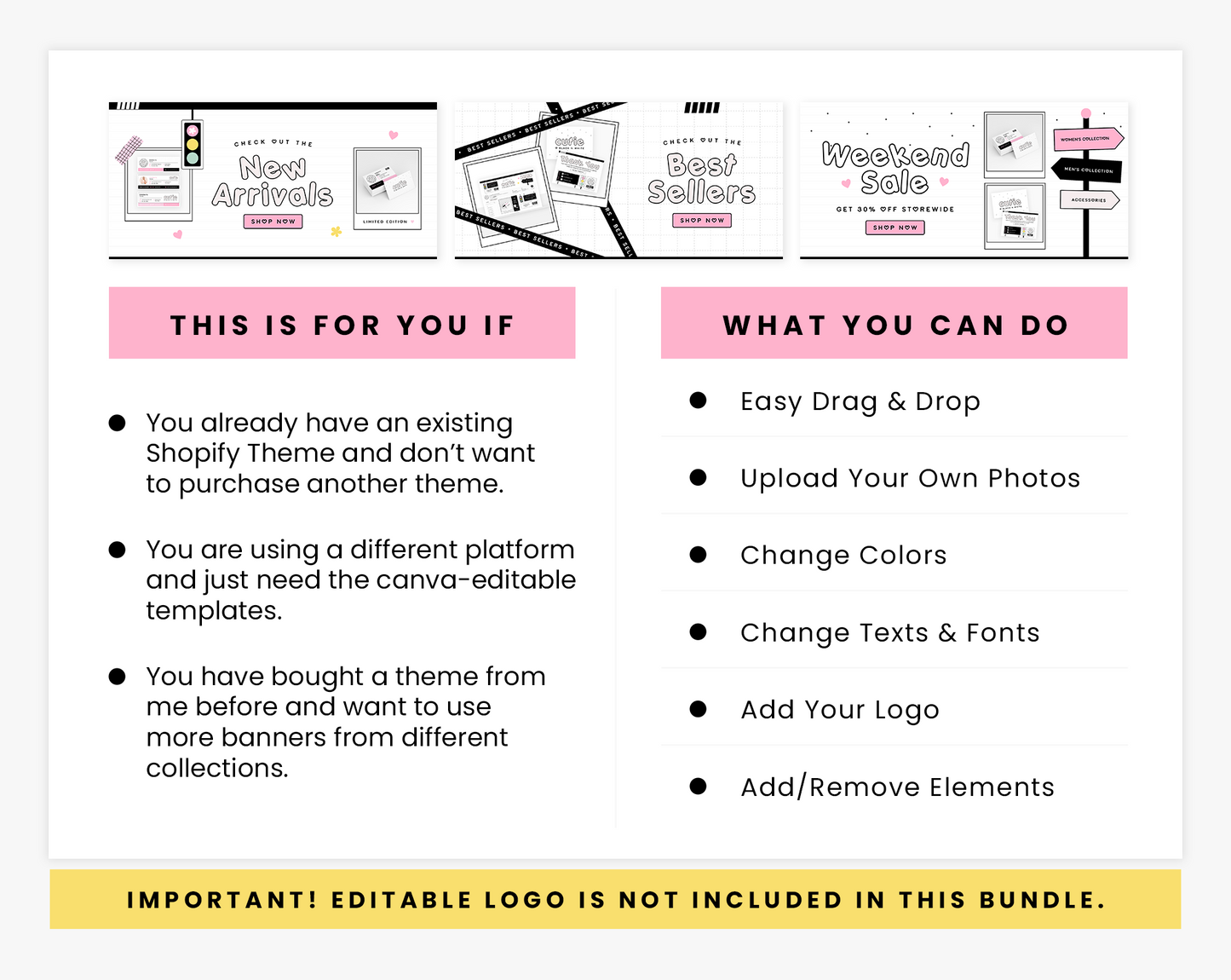Shop Banners