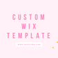 Custom Wix Template