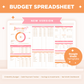 Budget Spreadsheet