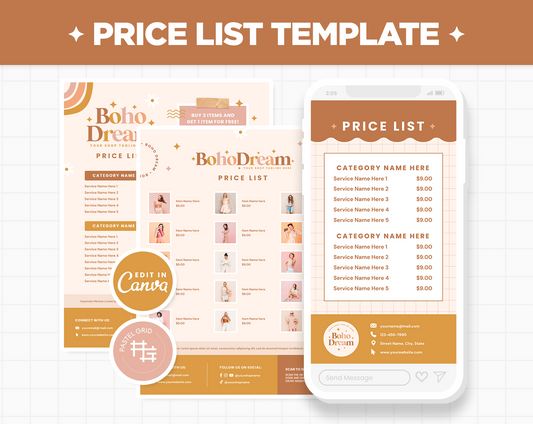 Price List Template