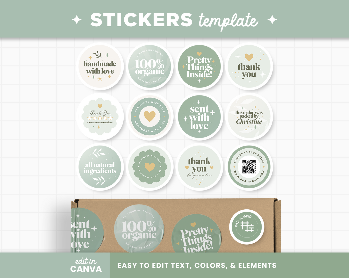 Stickers Template