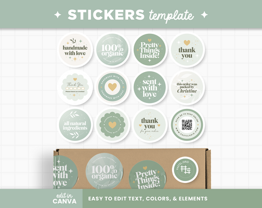 Stickers Template