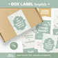 Box Label Template