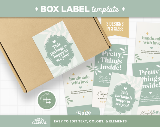Box Label Template