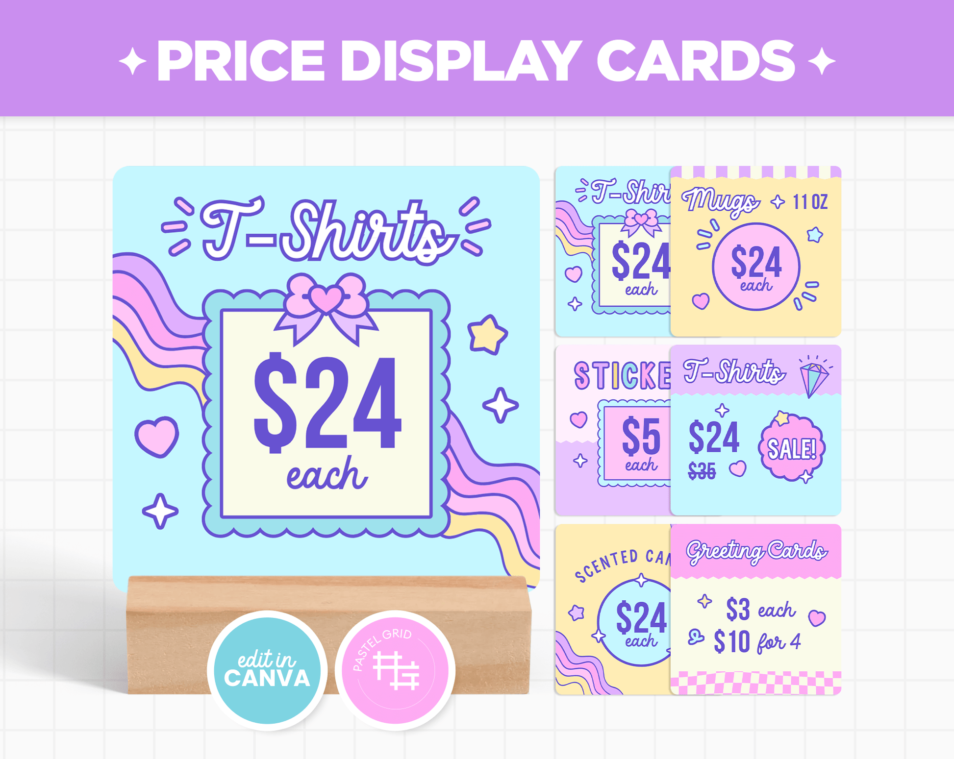 Price Display Cards