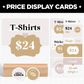 Price Display Cards