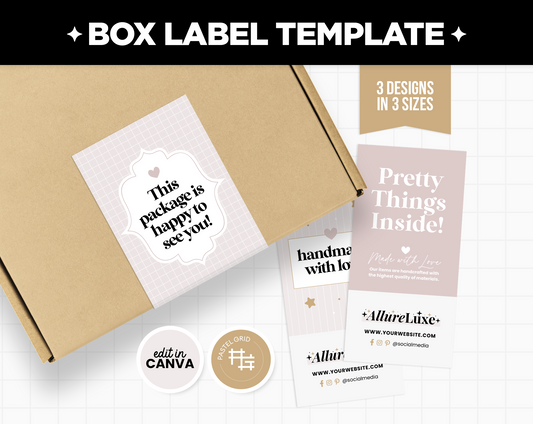 Box Label Template
