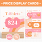 Price Display Cards