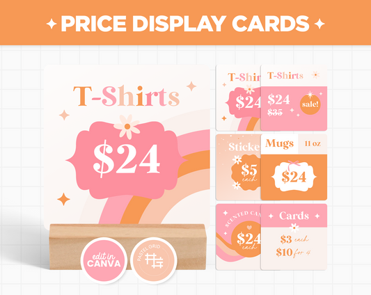 Price Display Cards