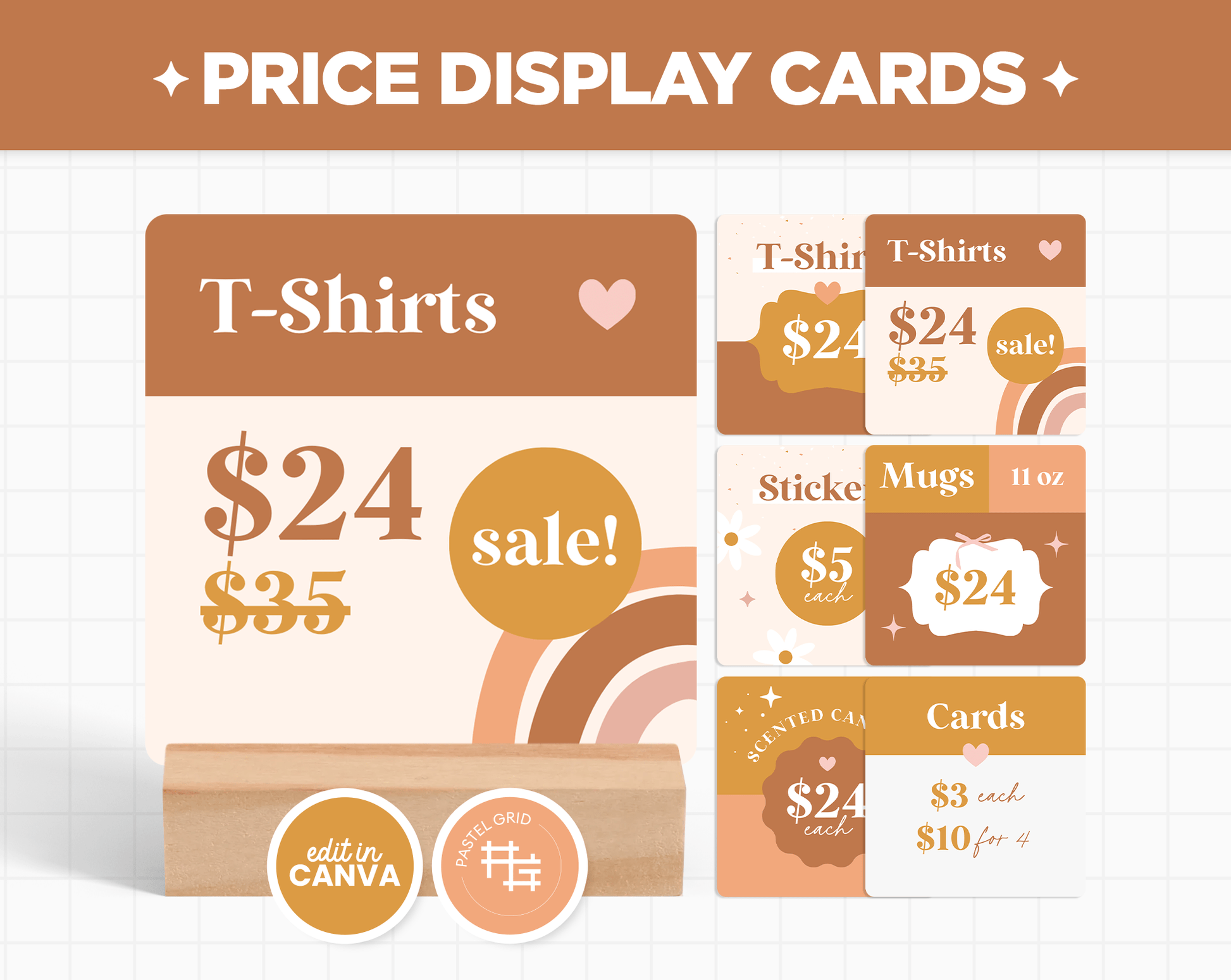 Price Display Cards