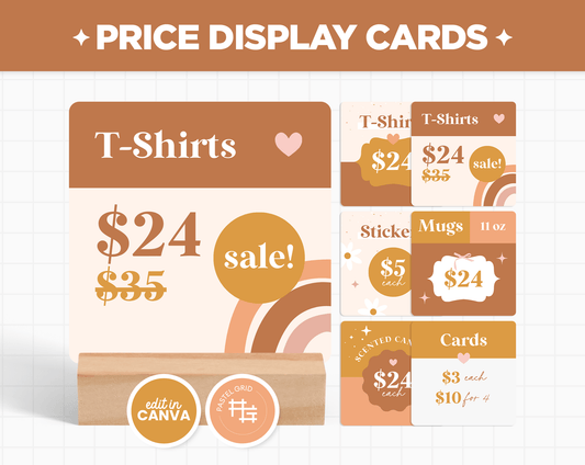 Price Display Cards