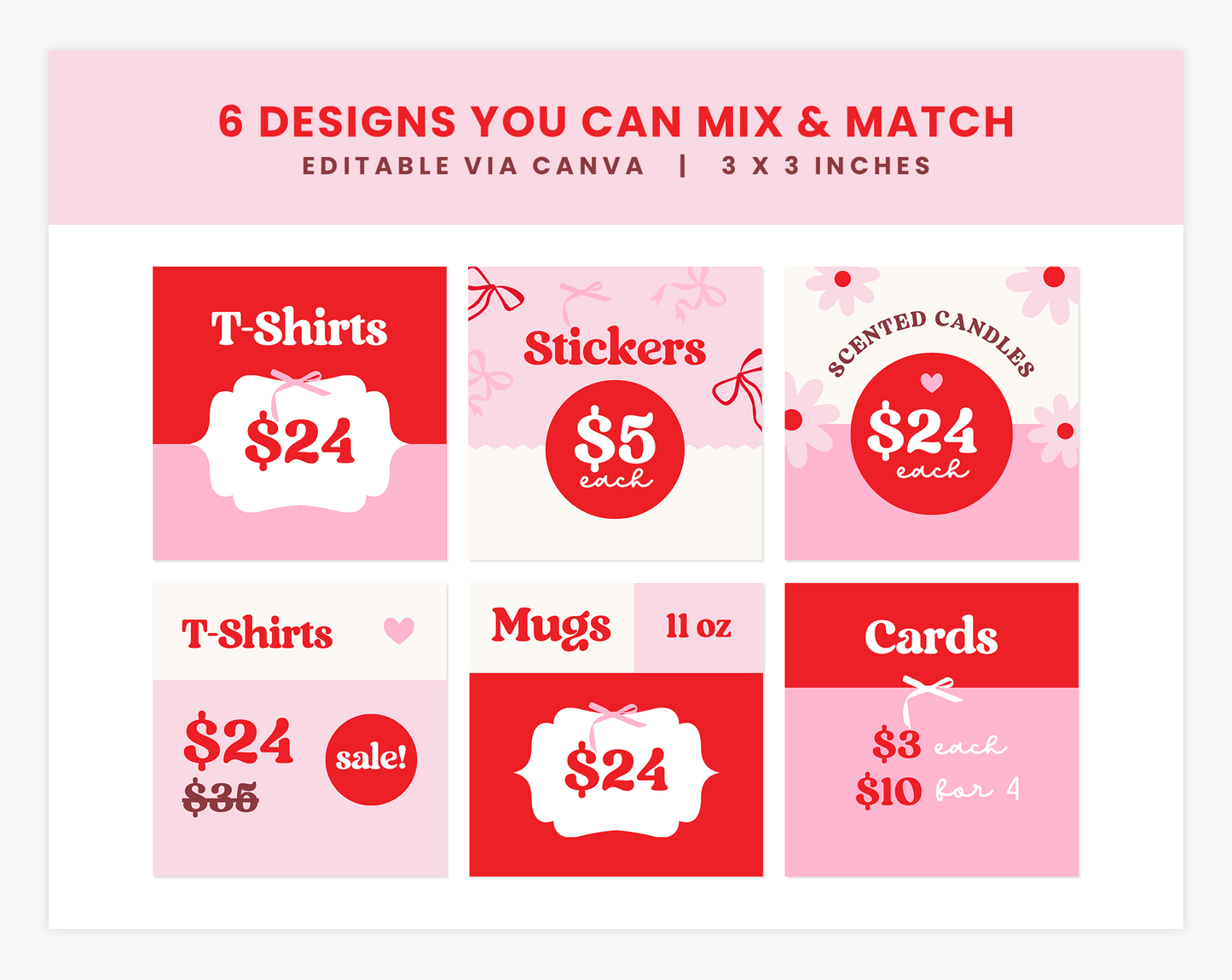 Price Display Cards
