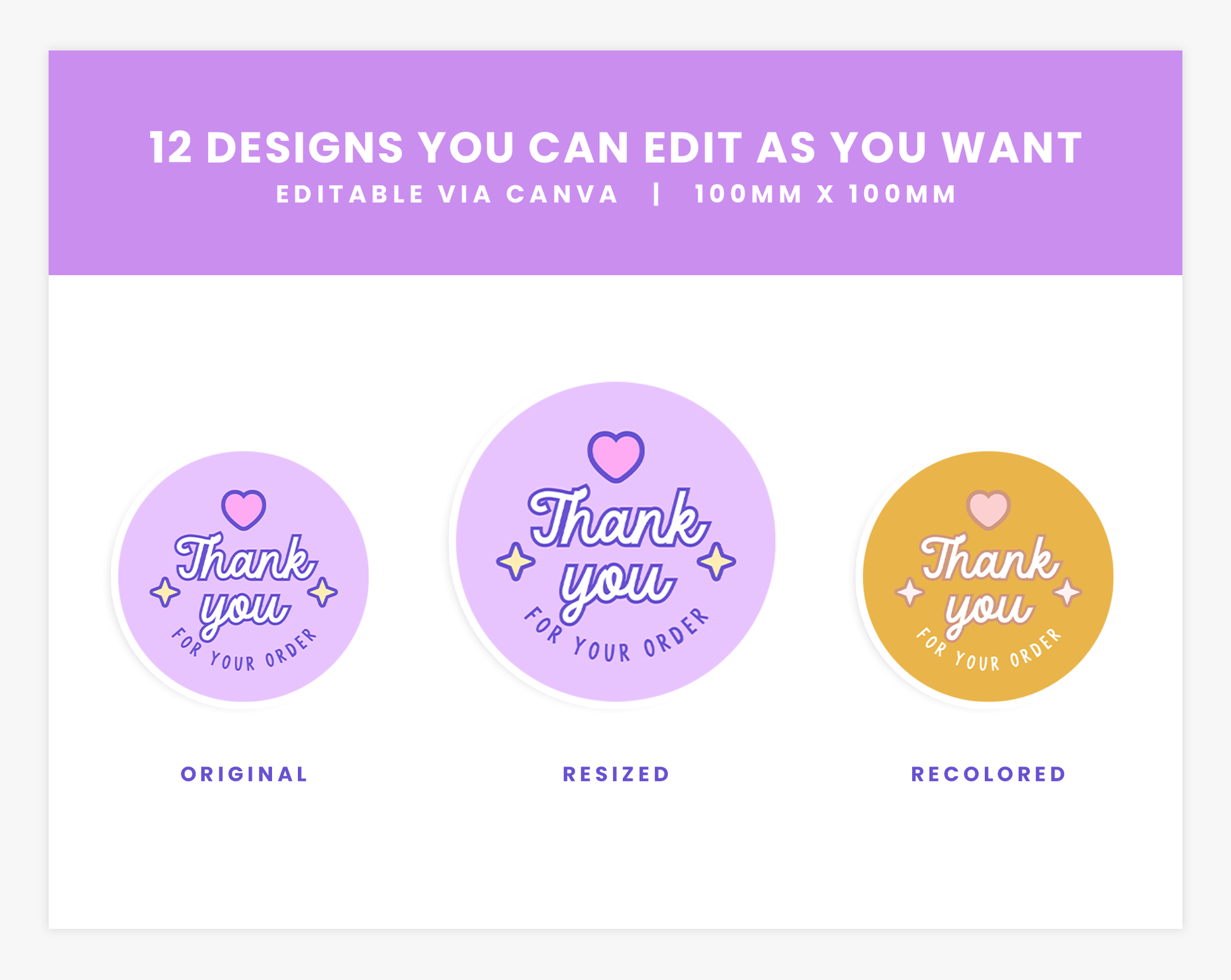 Stickers Template