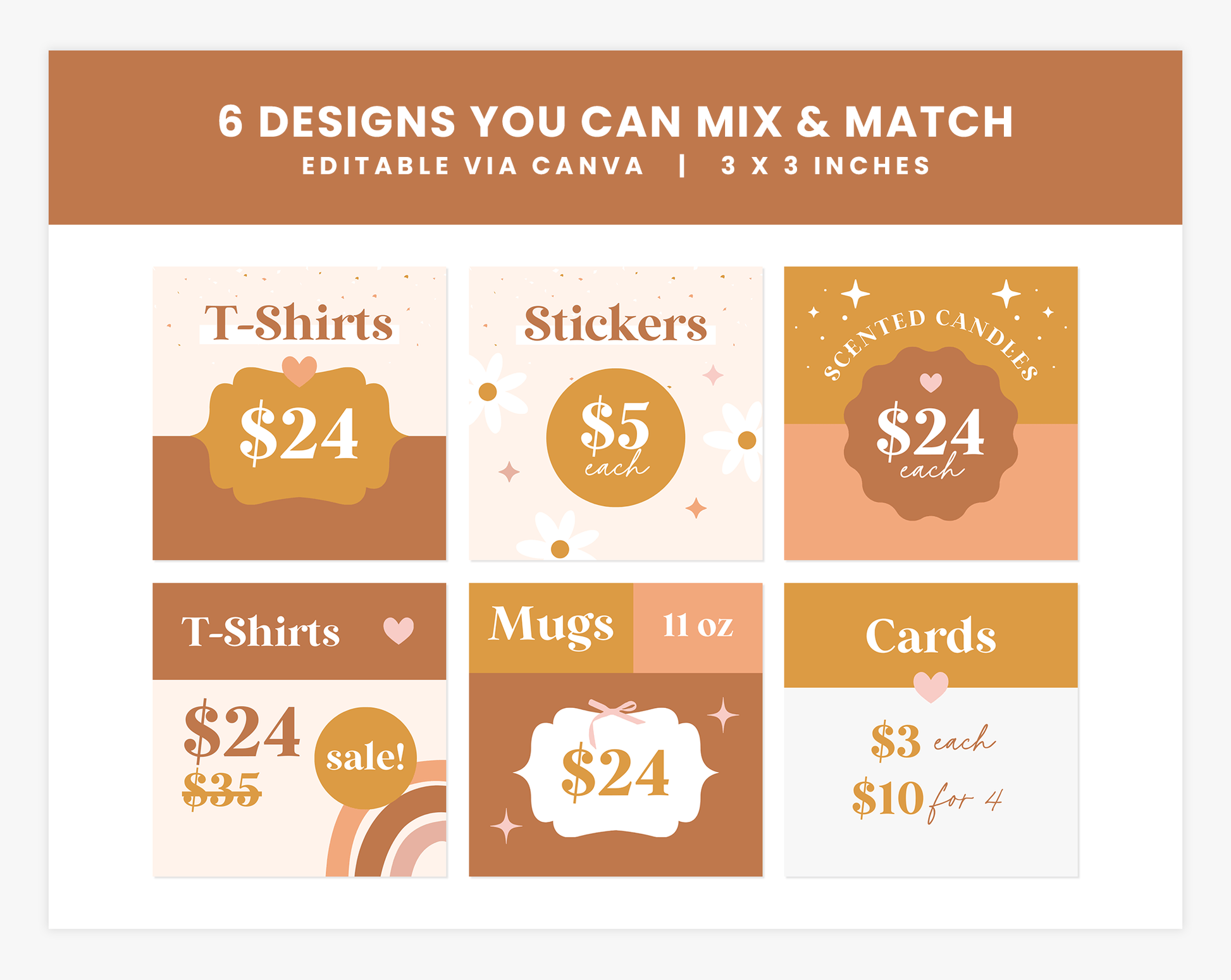 Price Display Cards