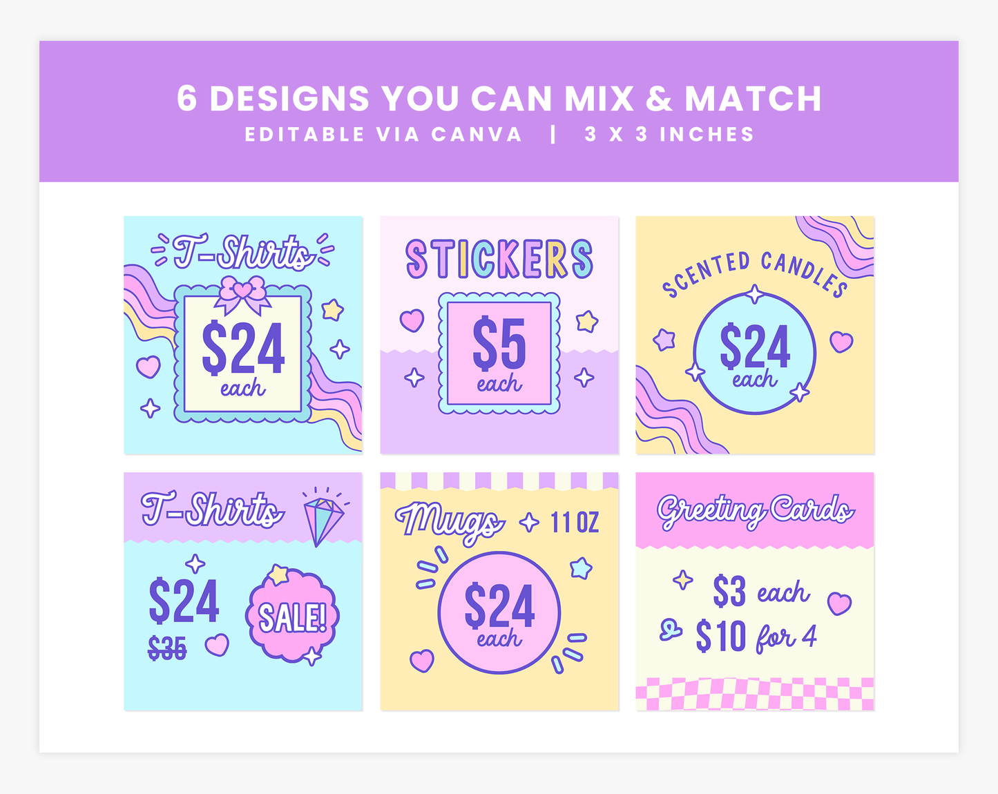 Price Display Cards