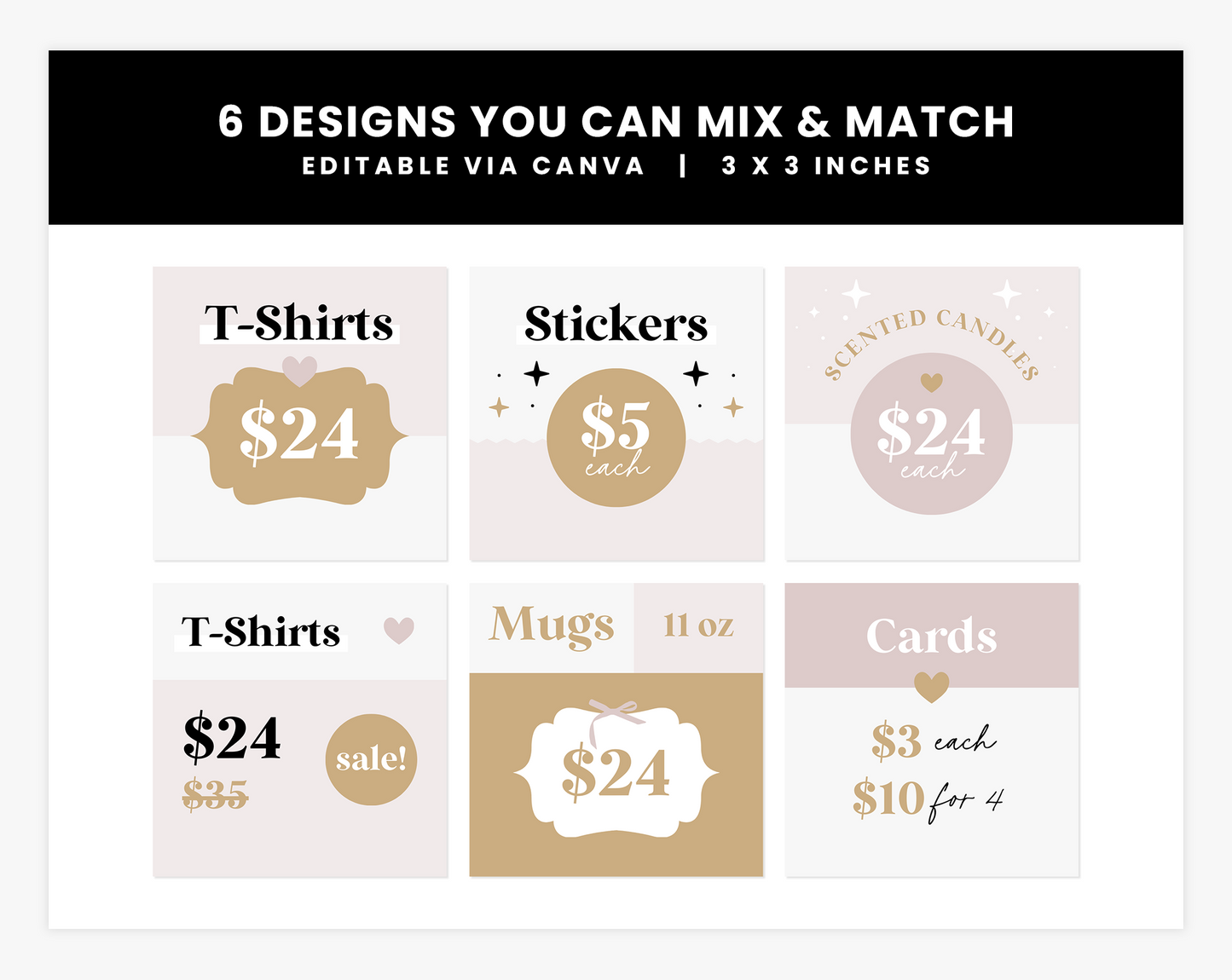 Price Display Cards