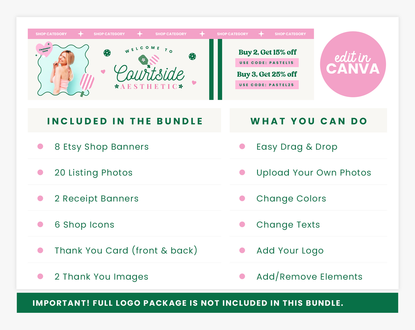 Etsy Shop Bundle
