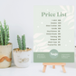 Price List Template