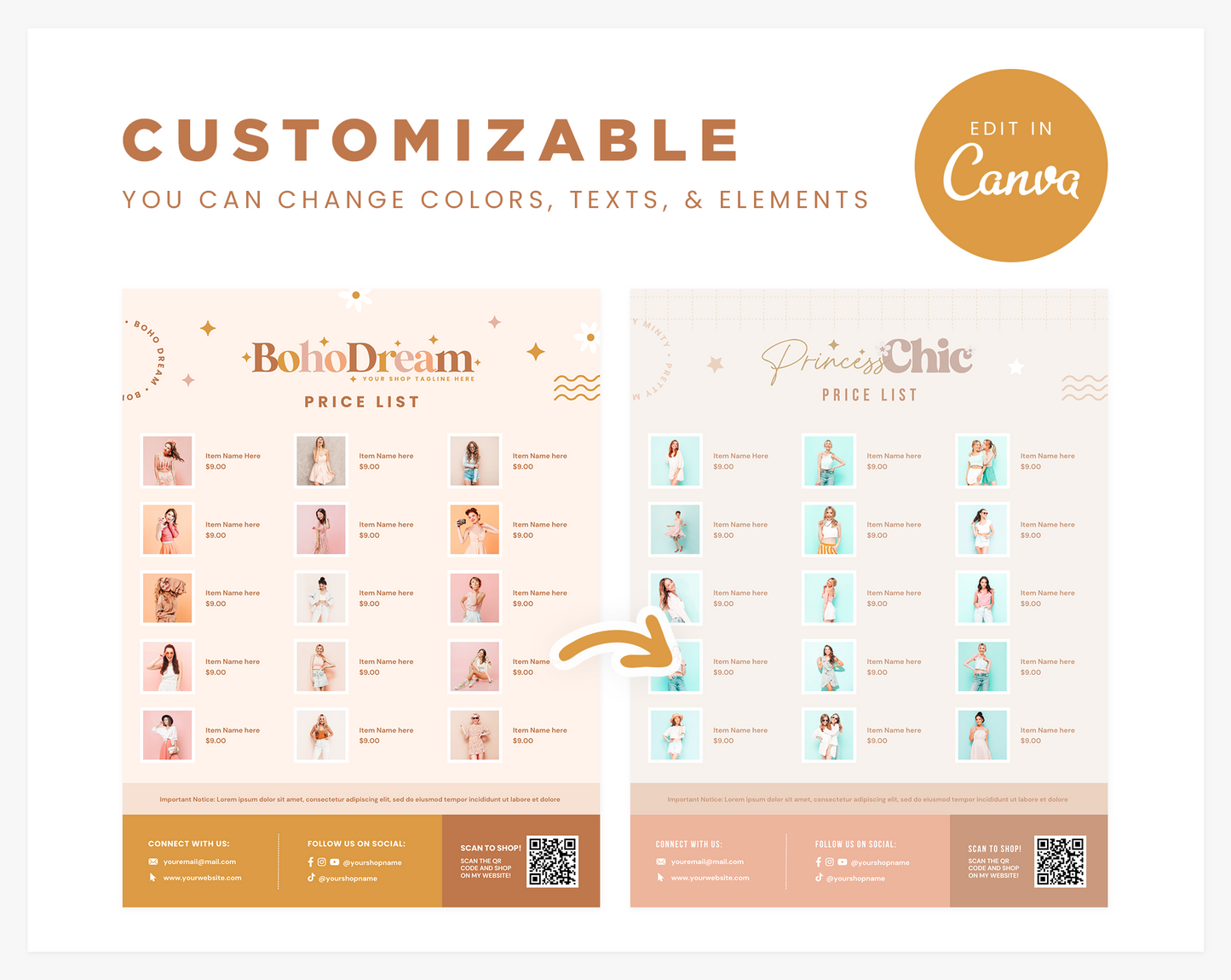 Price List Template