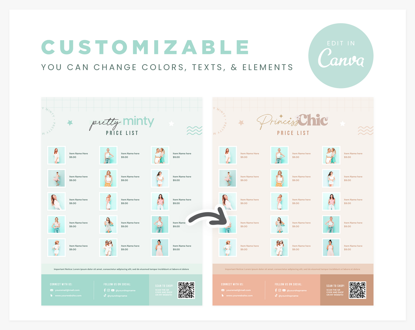 Price List Template