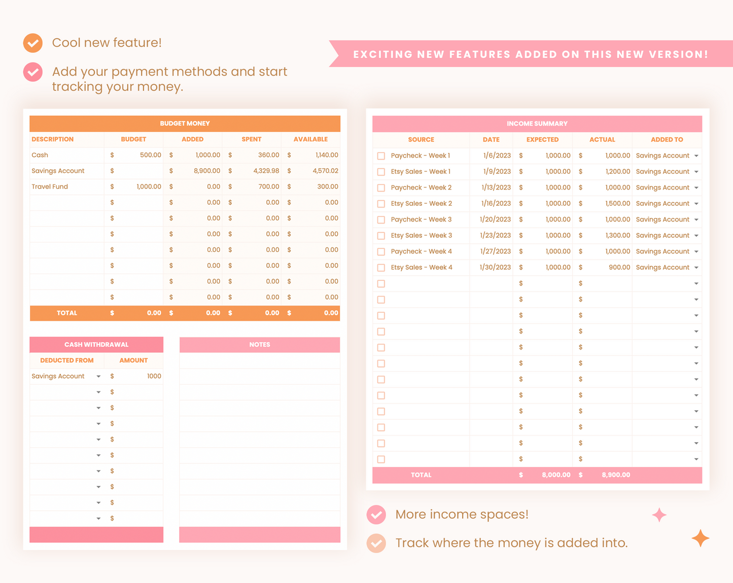 Budget Spreadsheet