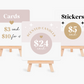 Price Display Cards