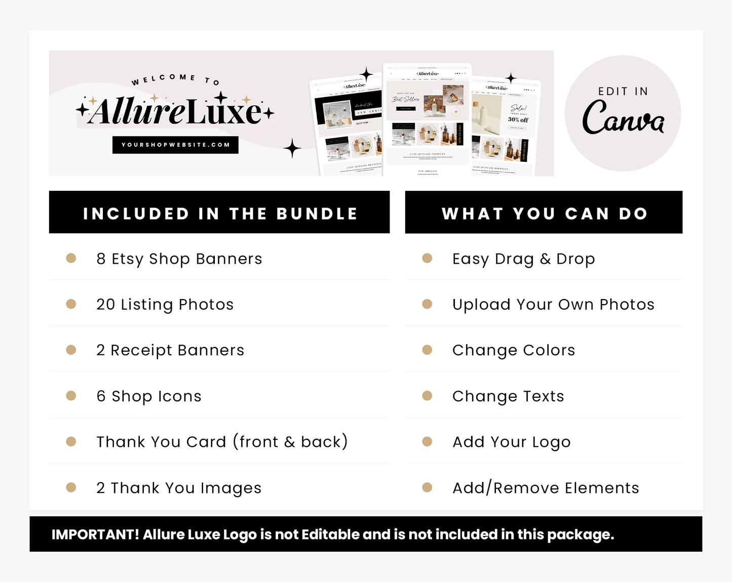 Etsy Shop Bundle
